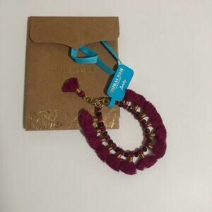 Shiraleah Chicago jewelry - Anthropologie - Clio bracelet in magenta NEW